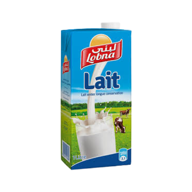 Lait Lobna – Lait Entier Longue Conservation 1L
